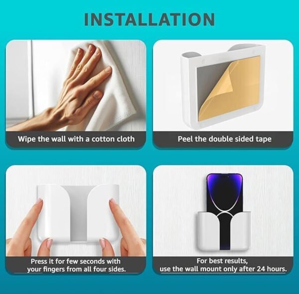 Wall Mount Mobile Charging Holder