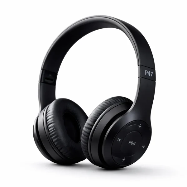 P47 Wireless Bluetooth Headphones – Black